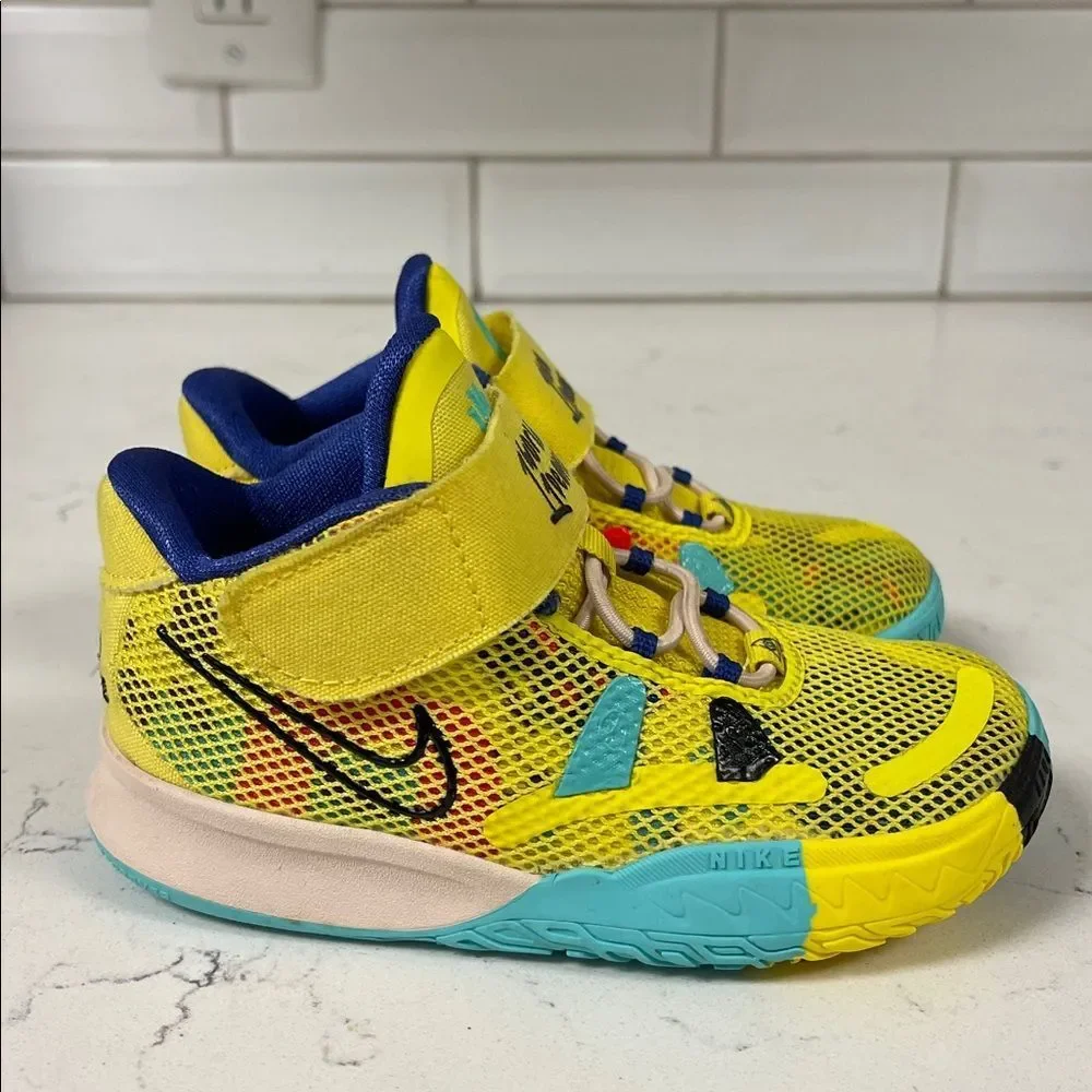2021 Nike Kyrie 7 TD '1 World 1 People' CT4980 700 Size 8C Yellow Strike